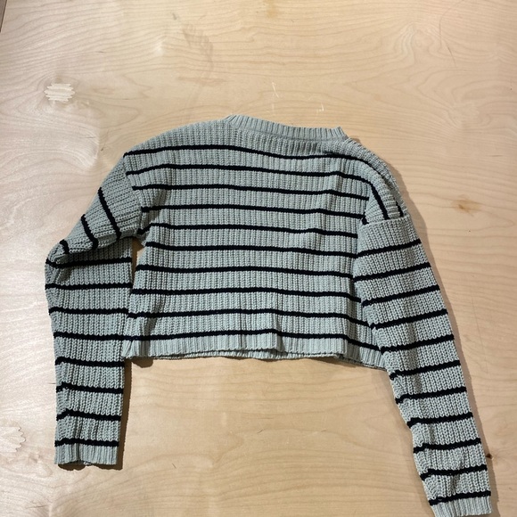 Bell Du Jour Striped Knit Cropped Sweater Large (DV) - Picture 9 of 12